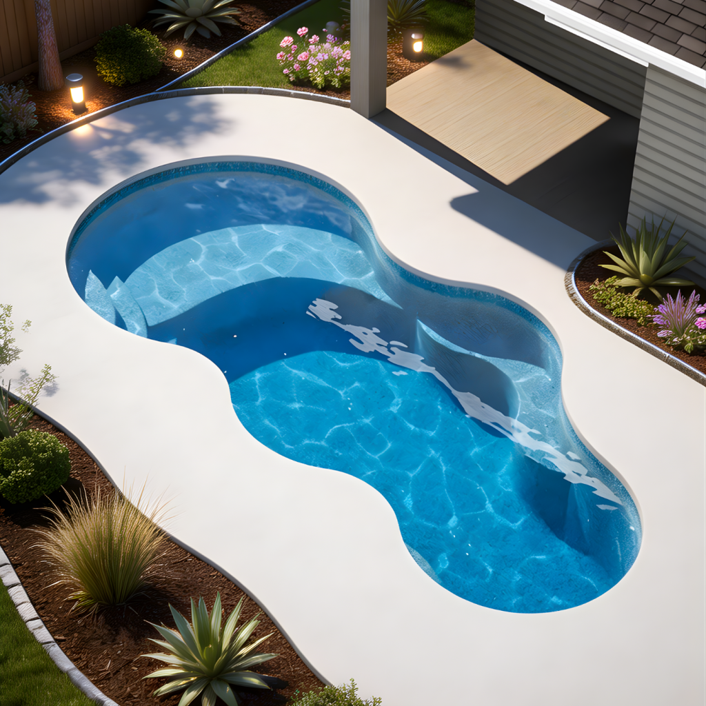 Axiom 12,Trusted POOL-ology team expertly crafting a custom fiberglass pool in a Jollyville home